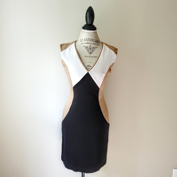 Trina Turk | Mural Color Block Sheath Dress Size 2 - Picture 3 of 8